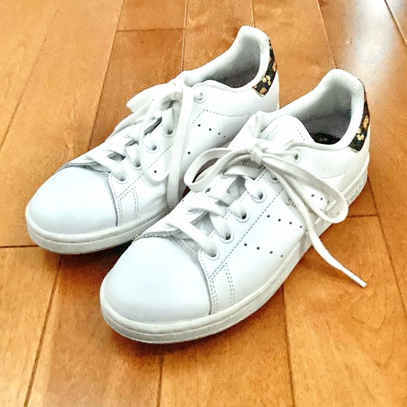 Adidas Stan Smith Floral White/Gold Sneakers Size 6 - Picture 8 of 16
